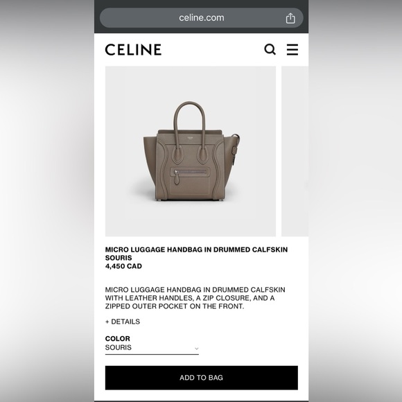 Celine Travel Tote in Burgundy - Picture 9 of 9